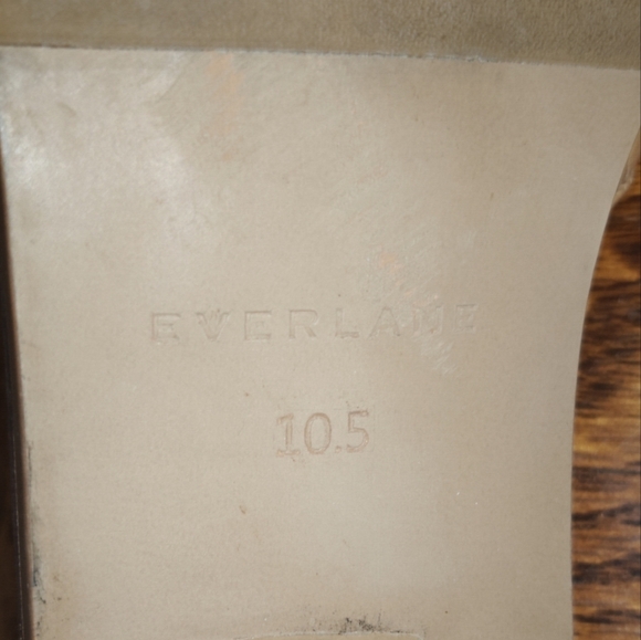 Everlane The City Sandles Size 10.5 Leather Beige Slip On Mules - Picture 8 of 12